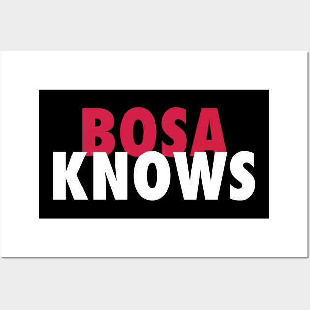 Bosa Knows Wall Art by StadiumSquad